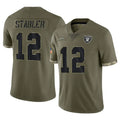 Custom #12 Olive LV Football Shirt Top