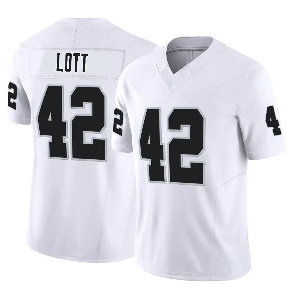 Custom #42 White LV Football Shirt Top