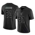 Custom #81 Black LV Football Shirt Top