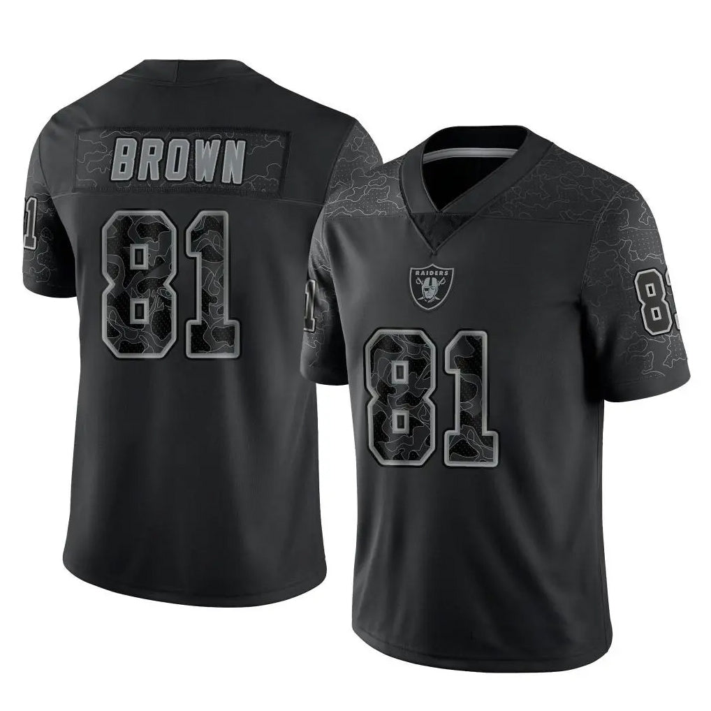 Custom #81 Black LV Football Shirt Top