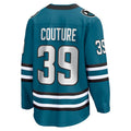 SJ.Sharks #39 Logan Couture Supporters Branded Home Premier Breakaway Player Jersey Teal Stitched American Hockey Jerseys