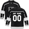 Custom LA.Kings Supporters Branded Home Replica  Black Stitched American Hockey Jerseys