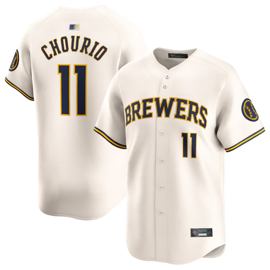 Custom #11 Cream MIL Baseball Shirt Top