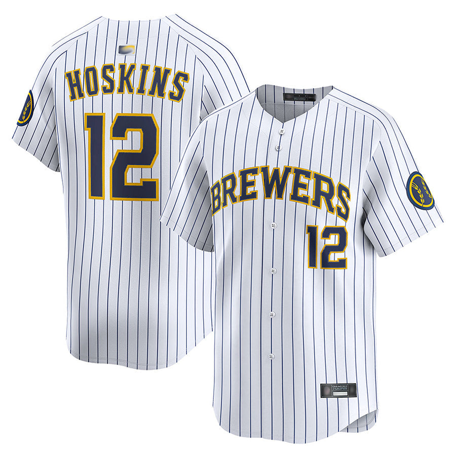 Custom #12 White MIL Baseball Shirt Top