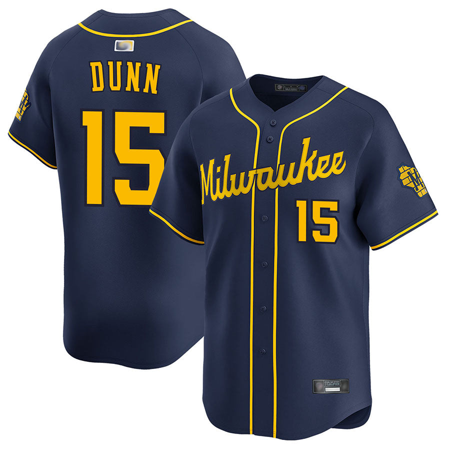 Custom #15 Navy MIL Baseball Shirt Top