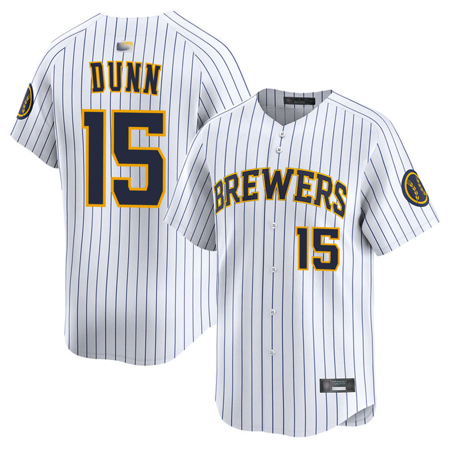 Custom #15 White MIL Baseball Shirt Top