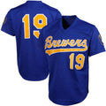 Custom #19 Royal MIL Baseball Shirt Top