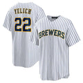 Custom #22 White MIL Baseball Shirt Top