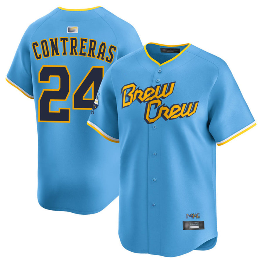 Custom #24 City Connect MIL Baseball Shirt Top