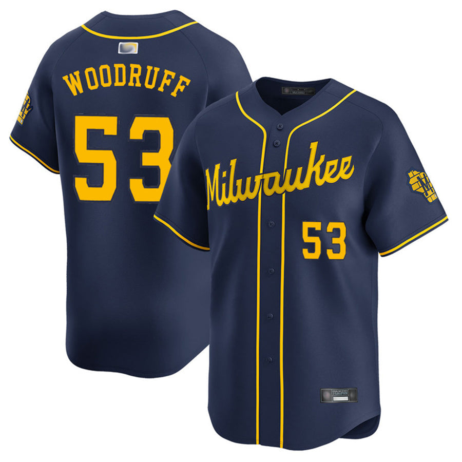 Custom #53 Navy MIL Baseball Shirt Top