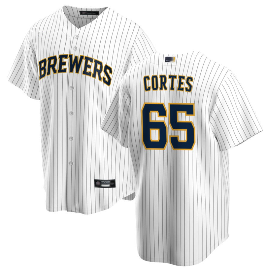 Custom #65 White MIL Baseball Shirt Top