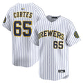 Custom #65 White MIL Baseball Shirt Top