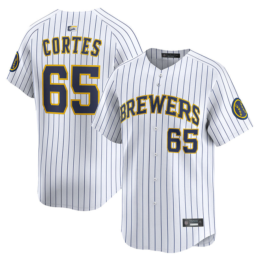 Custom #65 White MIL Baseball Shirt Top
