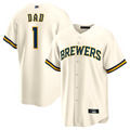 Custom #1 White MIL Baseball Shirt Top