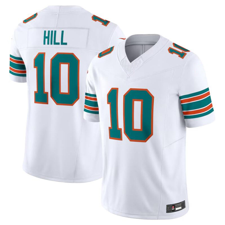 Custom #10 White MIA Football Shirt Top