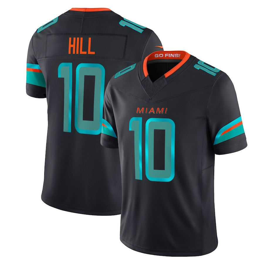 Custom #10 Blue MIA Football Shirt Top