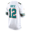Custom #12 White MIA Football Shirt Top