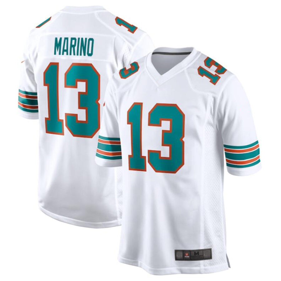 Custom #13 White MIA Football Shirt Top