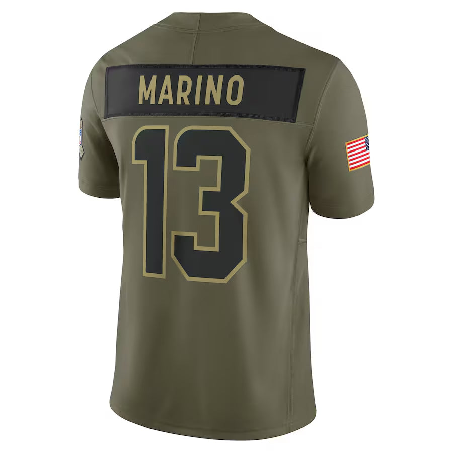 Custom #13 Olive MIA Football Shirt Top