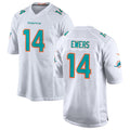 Custom #14 White MIA Football Shirt Top