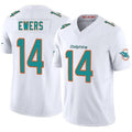 Custom #14 White MIA Football Shirt Top