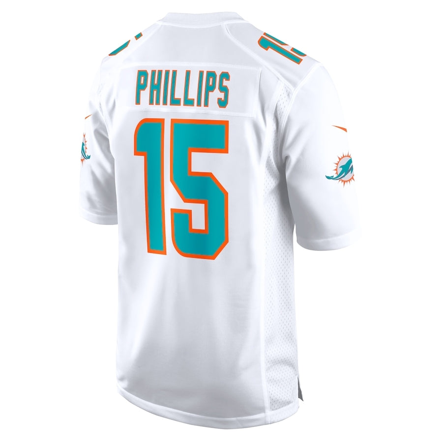 Custom #15 White MIA Football Shirt Top