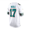Custom #17 White MIA Football Shirt Top