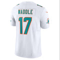 Custom #17 White MIA Football Shirt Top
