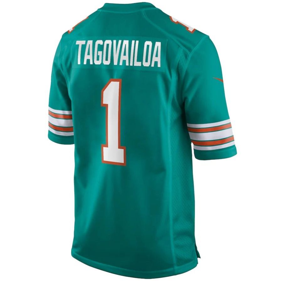 Custom #1 Green MIA Football Shirt Top