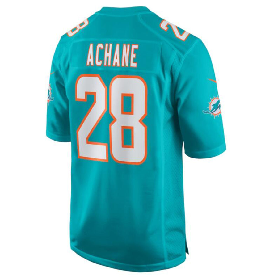 Custom #28 Aqua MIA Football Shirt Top