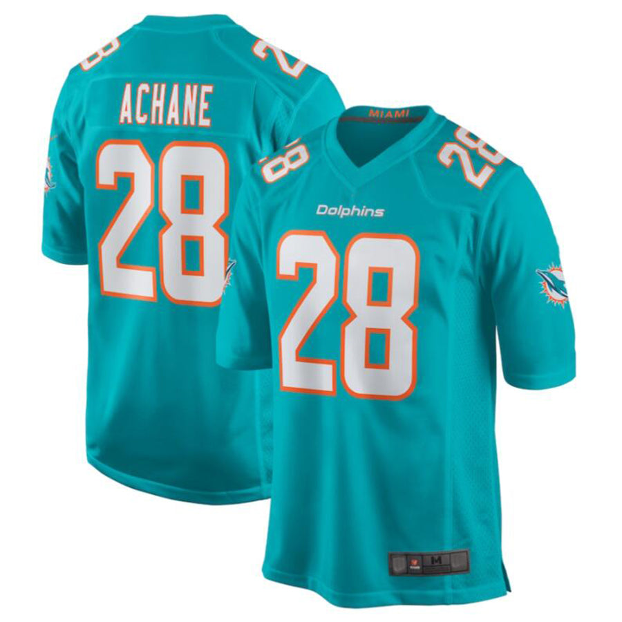 Custom #28 Aqua MIA Football Shirt Top