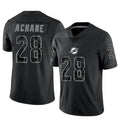Custom #28 Black MIA Football Shirt Top
