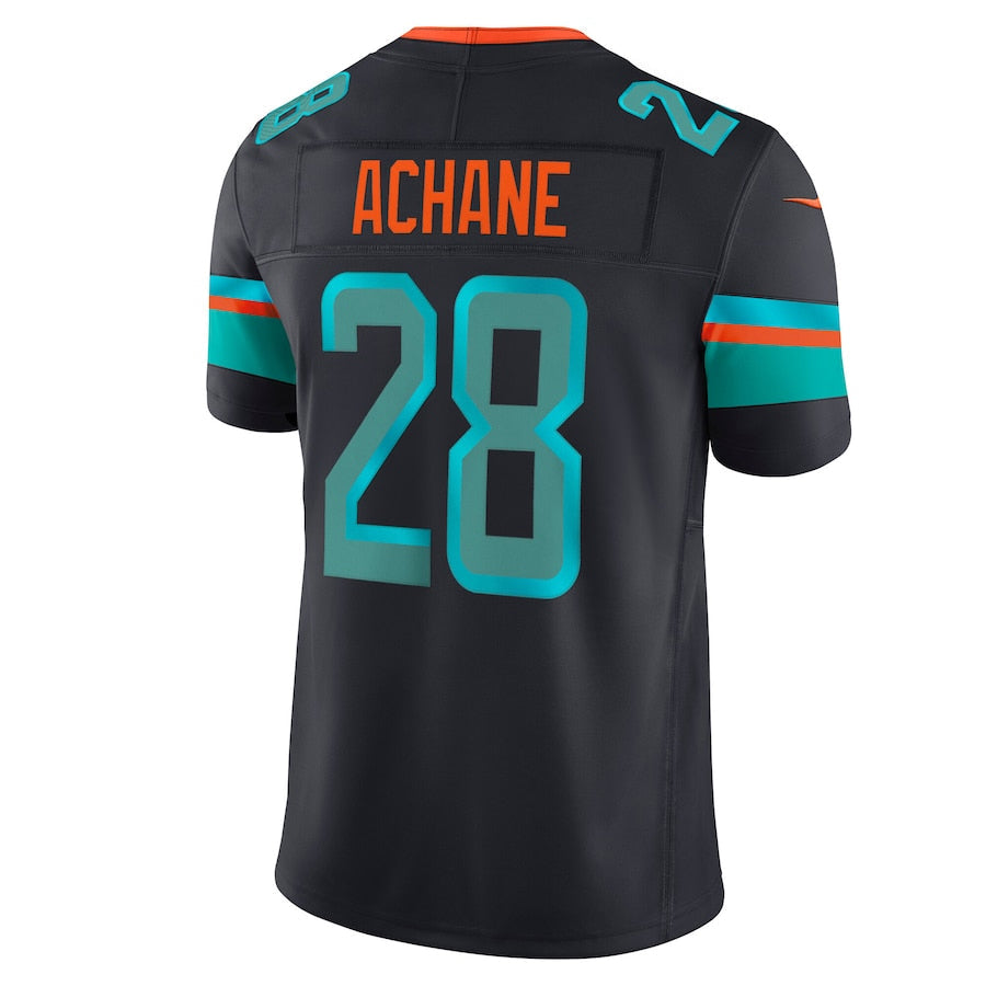 Custom #28 Blue MIA Football Shirt Top