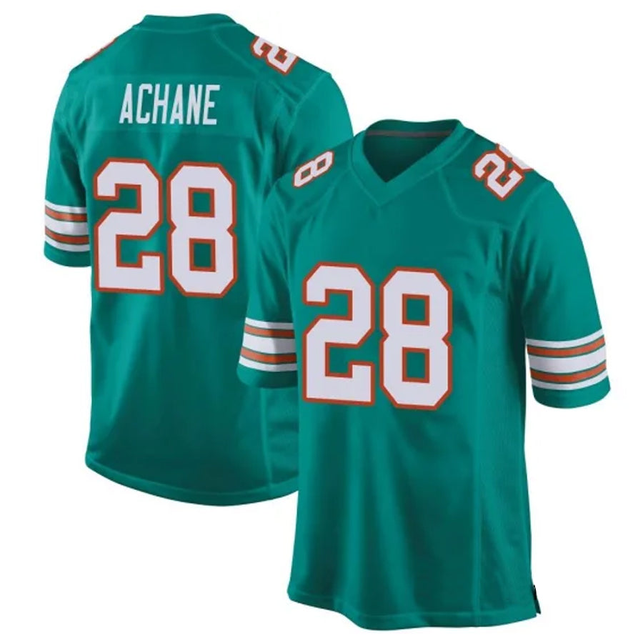 Custom #28 Green MIA Football Shirt Top