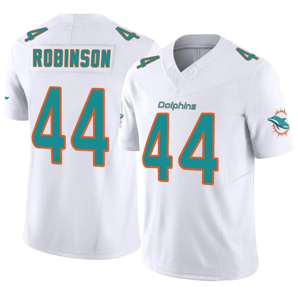 Custom #44 White MIA Football Shirt Top