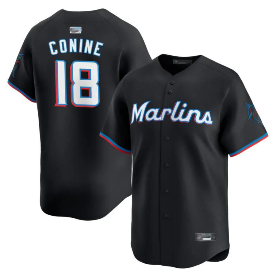 Custom #18 Black MIA Baseball Shirt Top
