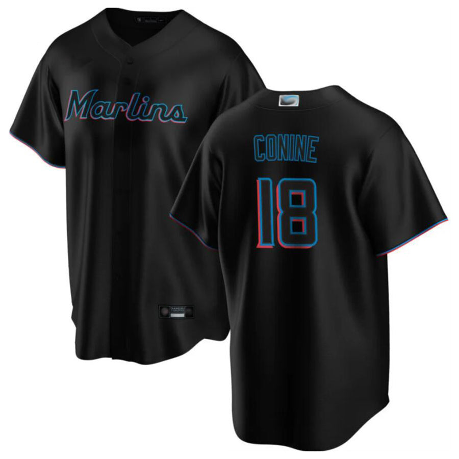 Custom #18 Black MIA Baseball Shirt Top