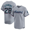 Custom #28 Gray MIA Baseball Shirt Top