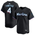 Custom #4 Black MIA Baseball Shirt Top