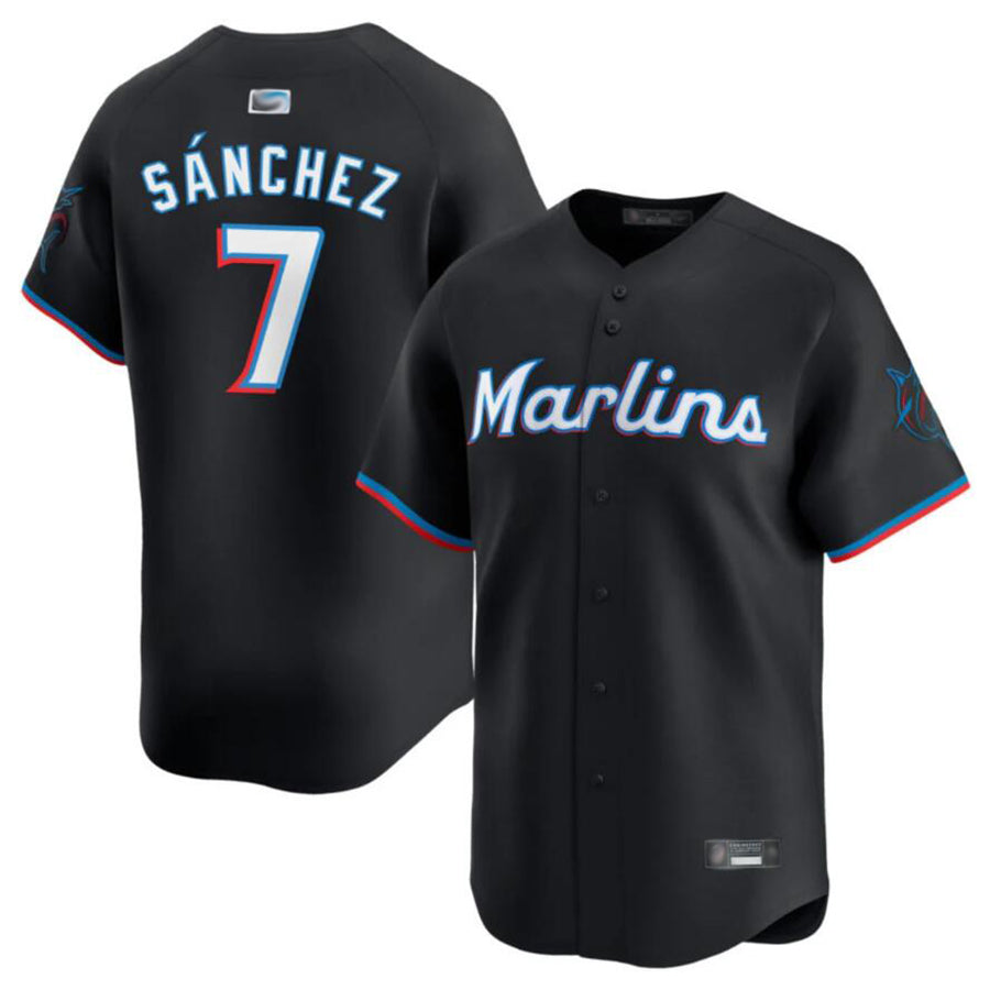 Custom #7 Black MIA Baseball Shirt Top