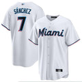 Custom #7 White MIA Baseball Shirt Top