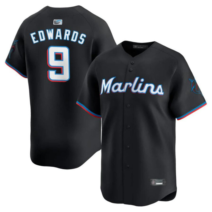 Custom #9 Black MIA Baseball Shirt Top