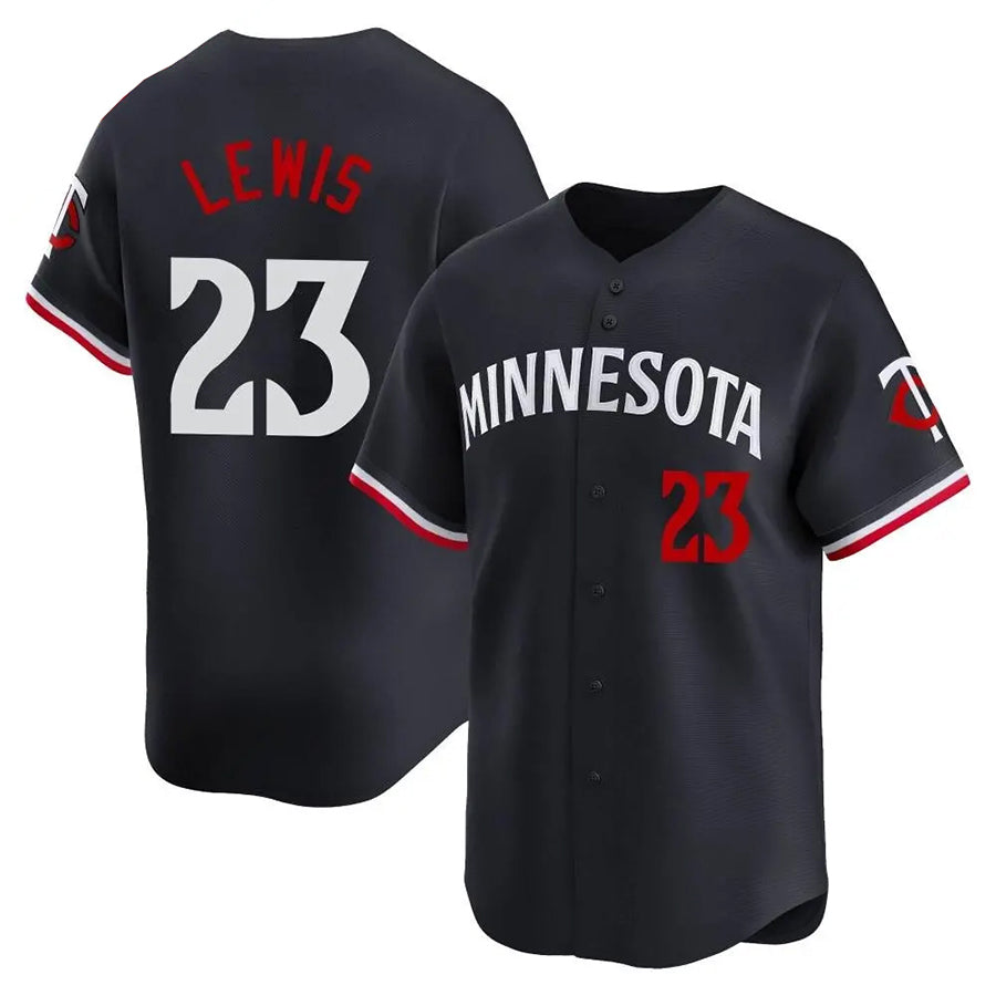 Custom #23 Navy MIN Baseball Shirt Top