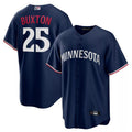 Custom #25 Navy MIN Baseball Shirt Top