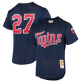 Custom #27 Navy 2002 MIN Baseball Shirt Top