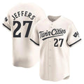 Custom #27 Cream MIN Baseball Shirt Top