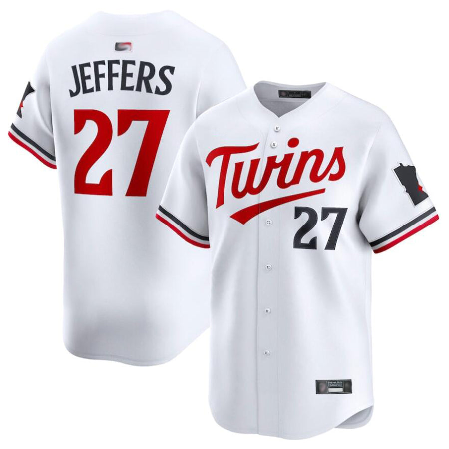 Custom #27 White MIN Baseball Shirt Top