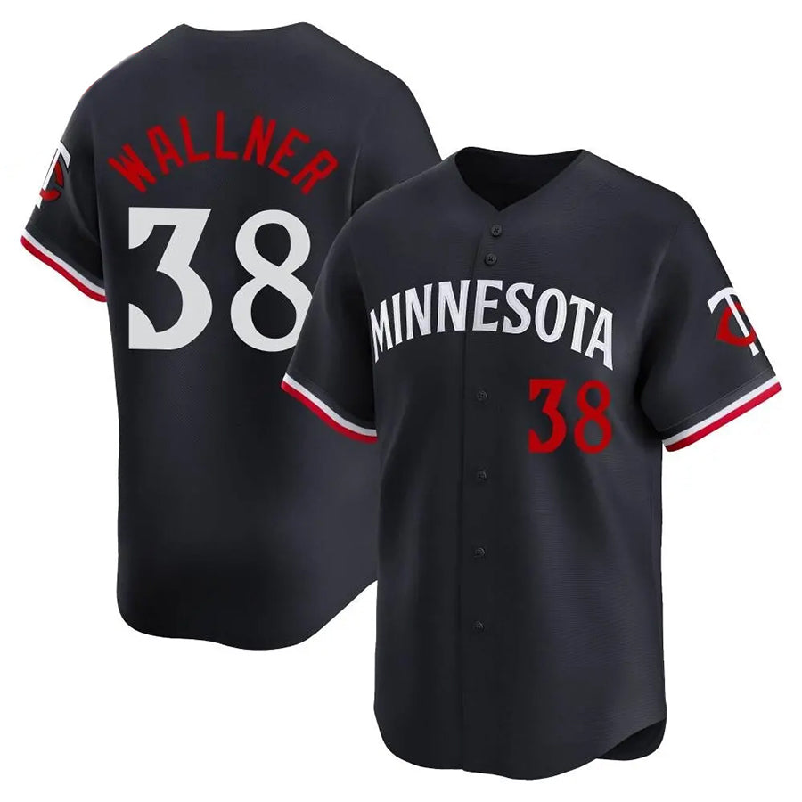 Custom #38 Black MIN Baseball Shirt Top