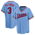Custom #3 Light Blue MIN Baseball Shirt Top