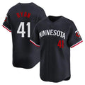 Custom #41 Navy MIN Baseball Shirt Top